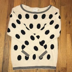 Polka dot sweater